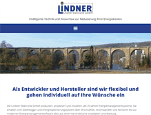 Tablet Screenshot of lindner-elektronik.de